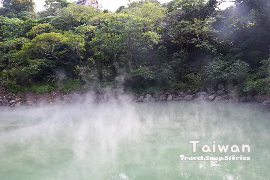 steam rising up from thermal valley